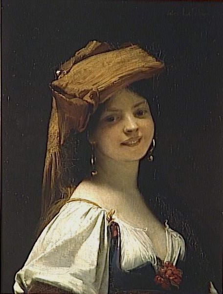 La jeune rieuse by Jules Joseph Lefebvre, hand-painted oil reproduction
