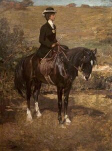 Idonia in Morocco – The Equestrian Lady by John Lavery, hand-painted oil painting reproduction
