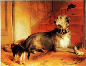 Lady Blessingham’s Dog by Sir Edwin Landseer, hand-painted oil painting reproduction