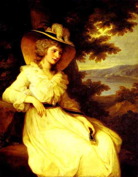 Lady Elizabeth Foster by Angelica Kauffman, hand-painted oil reproduction