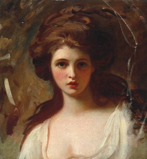 Lady Hamilton as Circe by George Romney, hand-painted oil reproduction