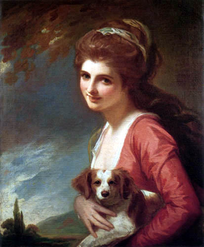 Lady Hamilton as Nature by George Romney, hand-painted oil reproduction
