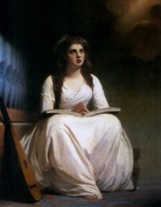 Lady Hamilton as St. Cecilia by George Romney, hand-painted oil painting reproduction