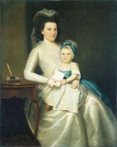 Lady Williams and Child 1783 by Ralph Earl, hand-painted oil painting reproduction