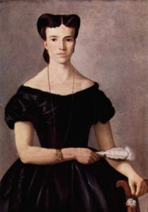 Lady With Fan by Giovanni Fattori, hand-painted oil painting reproduction