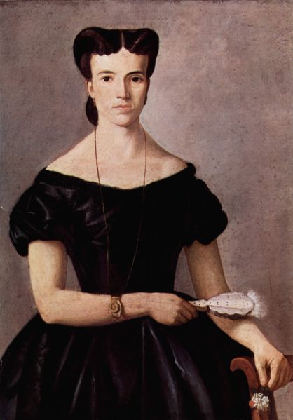 Lady With Fan by Giovanni Fattori, hand-painted oil reproduction