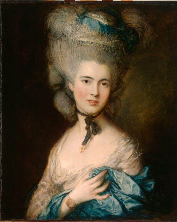 Lady in Blue by Gainsborough, hand-painted oil painting reproduction