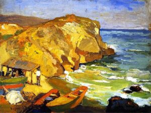 Laguna Cov by Franz Bischoff, hand-painted oil painting reproduction