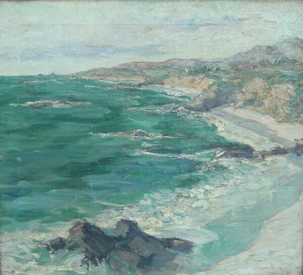Laguna II by Guy Rose, hand-painted oil reproduction