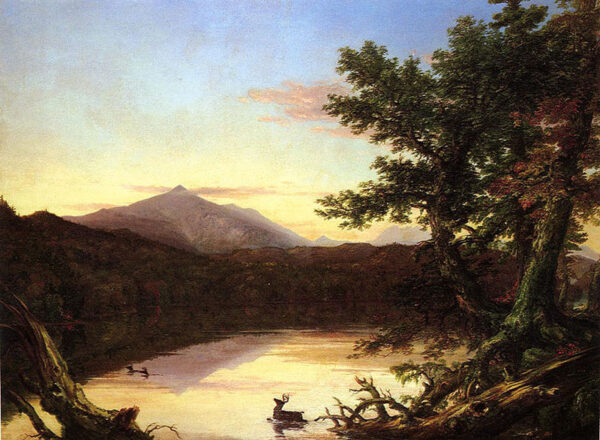 Lake by Thomas Cole, hand-painted oil reproduction