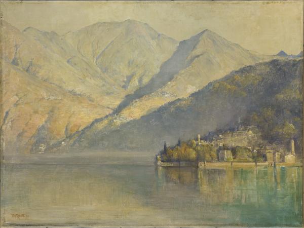 Lake Como by Tom Roberts, hand-painted oil reproduction