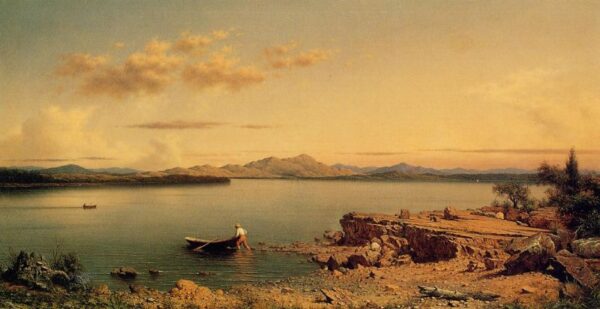 Lake George by Martin Johnson Heade, hand-painted oil painting reproduction