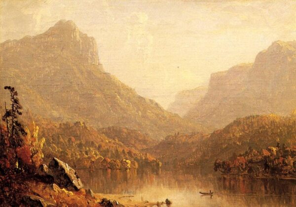 Lake Scene by Sanford Robinson Gifford, hand-painted oil painting reproduction