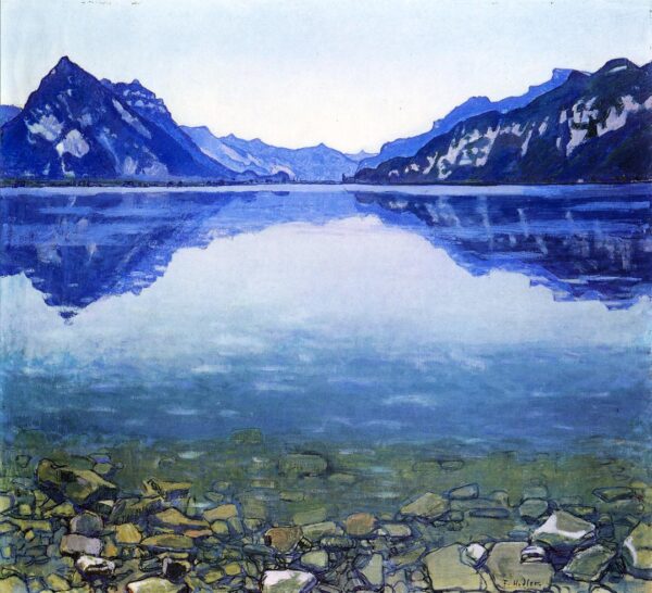 Lake Thun Landscape by Ferdinand Hodler, hand-painted oil painting reproduction