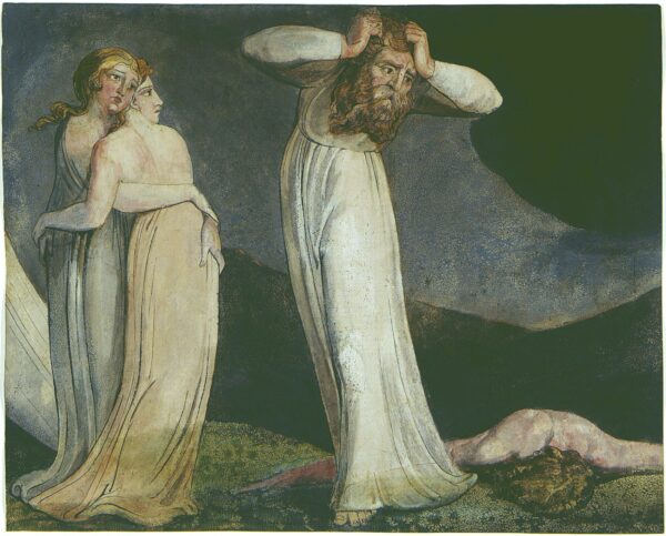 Lamech and His Two Wives by William Blake, hand-painted oil painting reproduction
