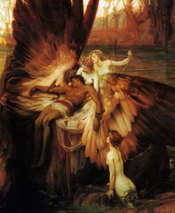 Lament for Icarus by Herbert Draper, hand-painted oil painting reproduction