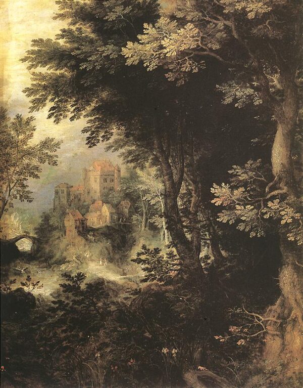Landscape by Francisco Collantes, hand-painted oil painting reproduction
