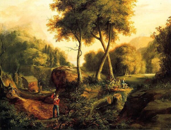 Landscape by Thomas Cole, hand-painted oil painting reproduction