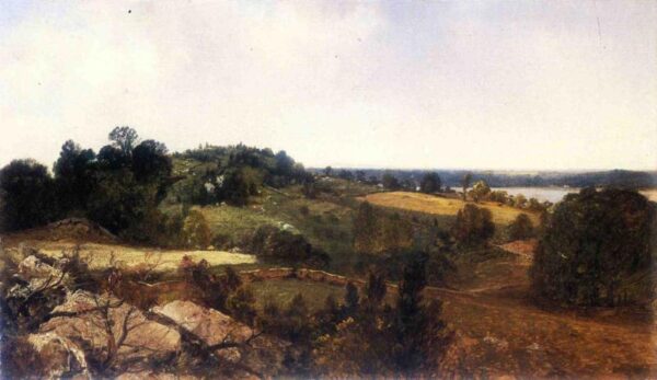Landscape by John Frederick Kensett, hand-painted oil painting reproduction