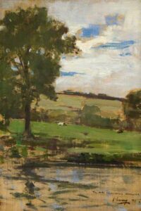 Landscape by John Lavery, hand-painted oil painting reproduction