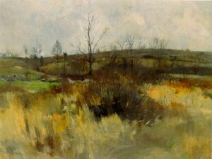Landscape by John Henry Twachtman, hand-painted oil painting reproduction