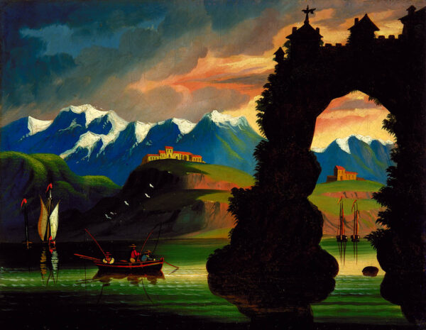Landscape by Thomas Chambers, hand-painted oil painting reproduction