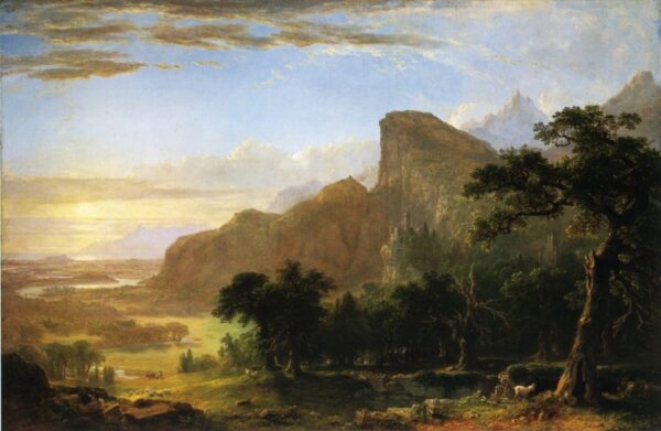 Landscape – Scene from ‘Thanatopsis’ by Asher B Durand, hand-painted oil painting reproduction