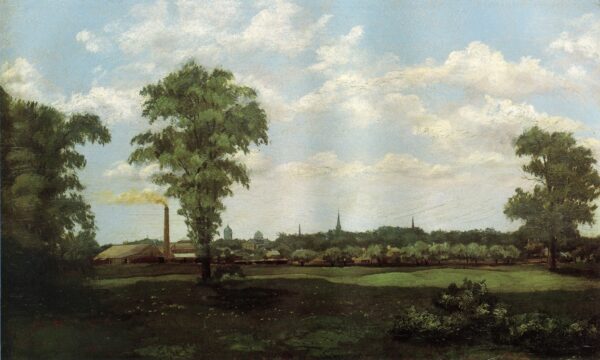 Landscape 1881 by Arthur Wesley Dow, hand-painted oil painting reproduction