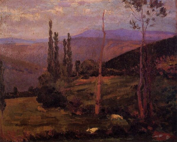 Landscape II by Hippolyte Petitjean, hand-painted oil painting reproduction