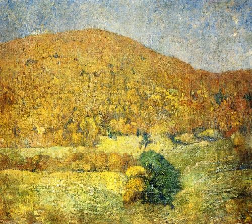 Landscape Orange Mountain by Emil Carlsen, hand-painted oil reproduction