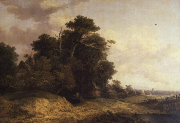 Landscape Scene in Norfolk by John Crome, hand-painted oil painting reproduction
