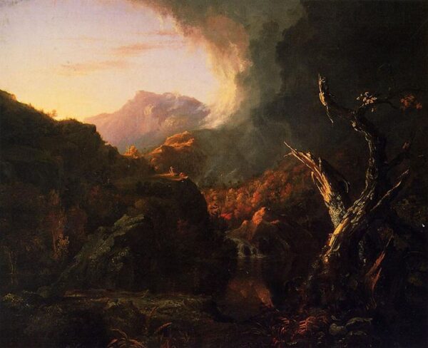 Landscape With Dead Tree by Thomas Cole, hand-painted oil painting reproduction