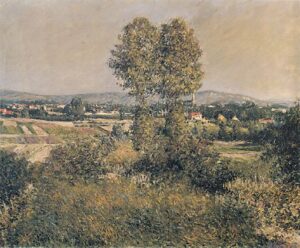 Landscape at Argenteuil by Gustave Caillebotte, hand-painted oil painting reproduction