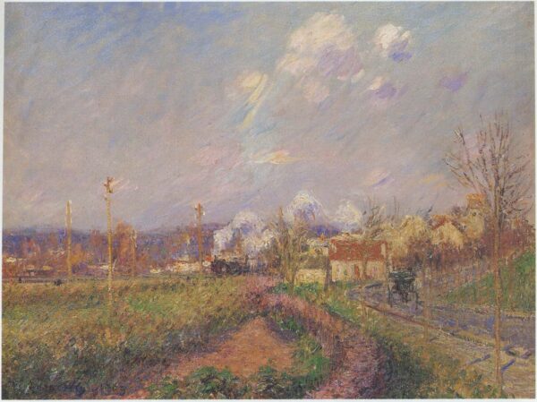 Landscape in Autumn by Gustave Loiseau, hand-painted oil painting reproduction