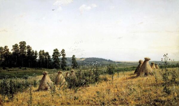 Landscape in the Polesie by Ivan Shishkin, hand-painted oil painting reproduction