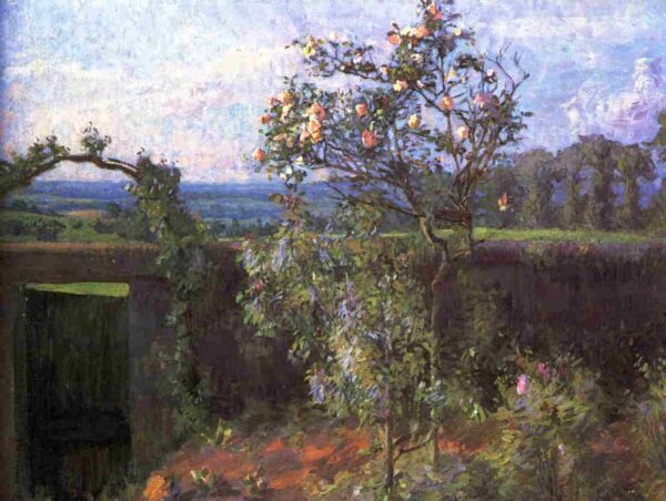 Landscape near Yerres by Gustave Caillebotte, hand-painted oil painting reproduction