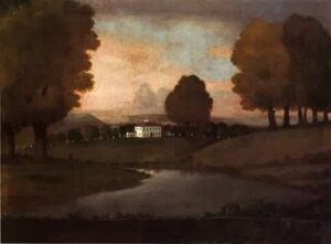 Landscape of the Ruggles Homestead 1796 by Ralph Earl, hand-painted oil painting reproduction