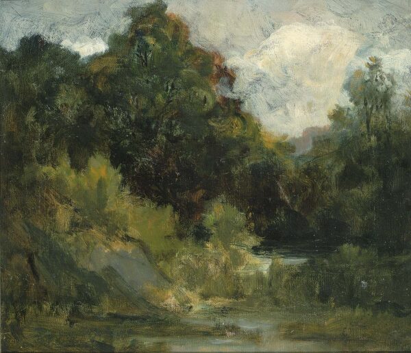 Landscape (trees) by Edward Mitchell Bannister, hand-painted oil painting reproduction