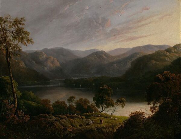 Landscape view in Cumberland by John Glover, hand-painted oil painting reproduction