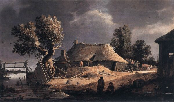 Landscape with Farm by Pieter de Bloot, hand-painted oil painting reproduction