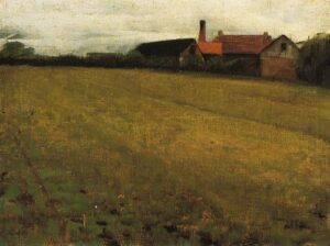 Landscape with Farm Building by Cecilia Beaux, hand-painted oil painting reproduction
