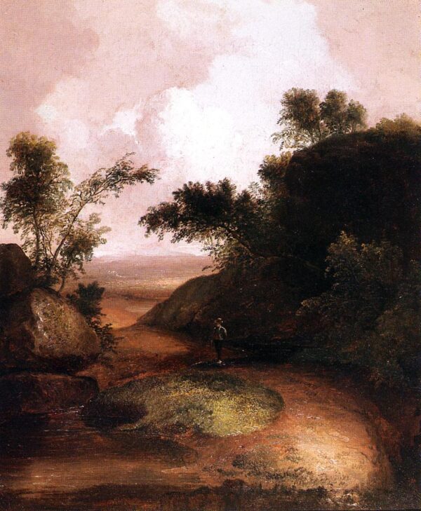 Landscape with Figure by Thomas Doughty, hand-painted oil painting reproduction