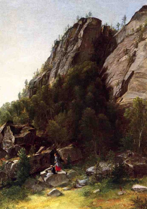 Landscape with Figures by Asher B Durand, hand-painted oil painting reproduction