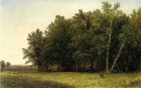 Landscape with Hunter by John William Casilear, hand-painted oil painting reproduction