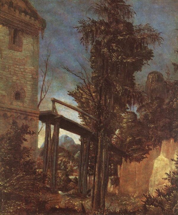 Landscape with Path by Albrecht Altdorfer, hand-painted oil painting reproduction