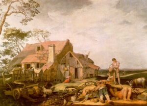 Landscape with Peasants Resting by Abraham Bloemaert, hand-painted oil painting reproduction
