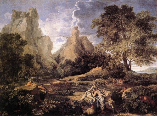 Landscape with Polyphemus by Nicolas Poussin, hand-painted oil painting reproduction