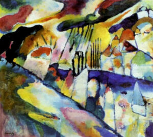 Landscape with Rain by Wassily Kandinsky, hand-painted oil painting reproduction