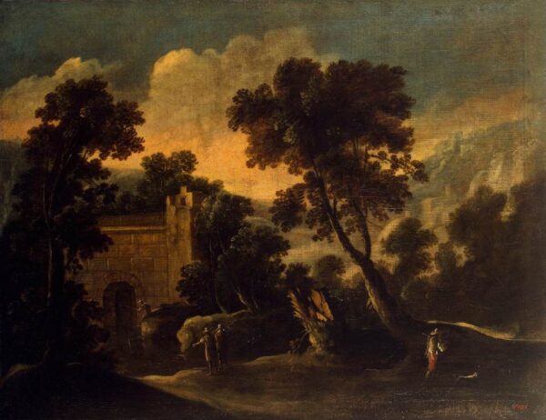 Landscape with Ruins by Francisco Collantes, hand-painted oil painting reproduction