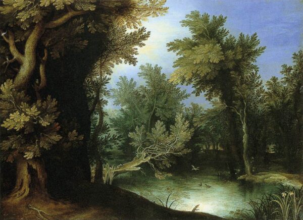 Landscape with a Marsh by Paul Bril, hand-painted oil painting reproduction